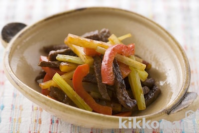 写真:牛肉のきんぴら ケチャップ風味