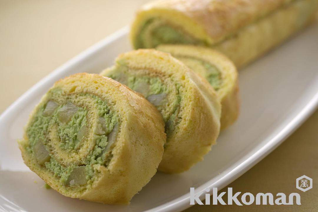 Photo: Green Tea and Chestnut Cake Roll