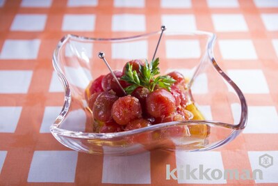 写真:プチトマトのセロリ風味マリネ