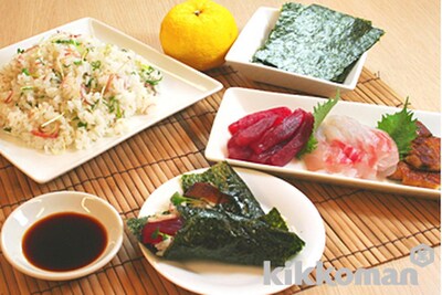 写真:柚子香る 華やか手巻き