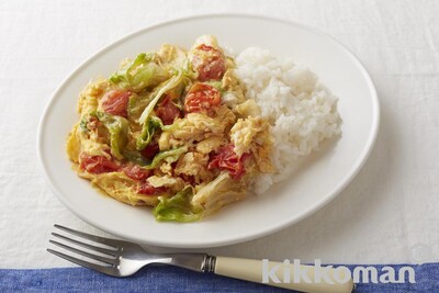 写真:スクランブルエッグごはん