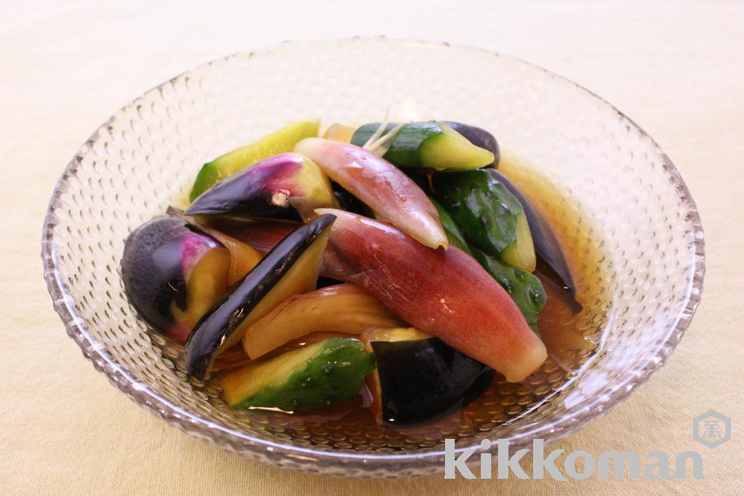 夏野菜の濃いだし漬けのレシピ つくり方 キッコーマン ホームクッキング