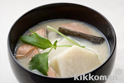 写真:豆乳入り雑煮