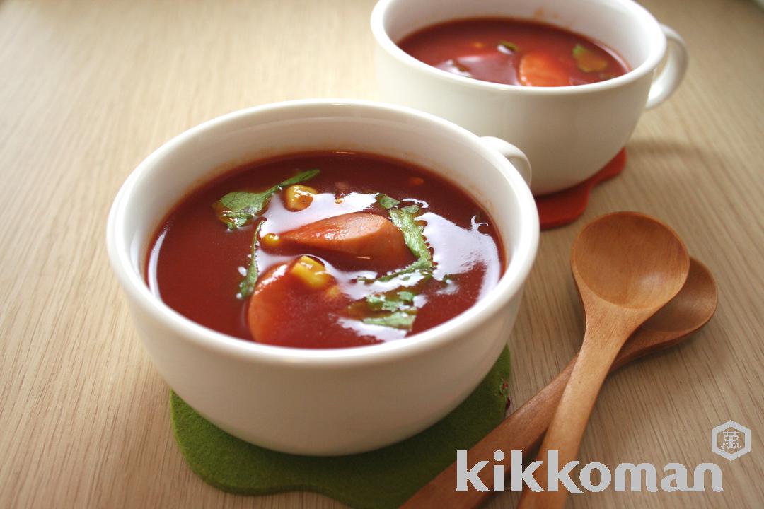 レンジで簡単！トマトスープ