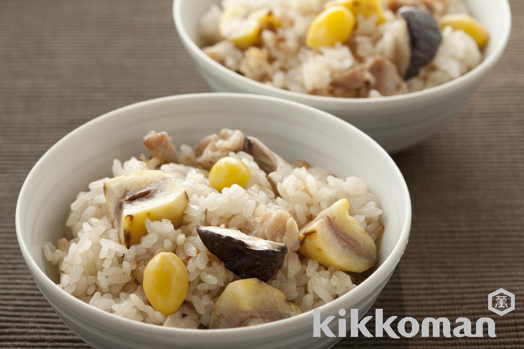 Photo: Mixed Rice with Chestnuts and Chicken