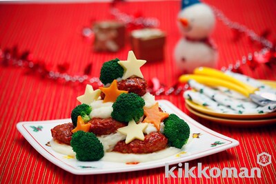 写真:ツリー風バーグ
