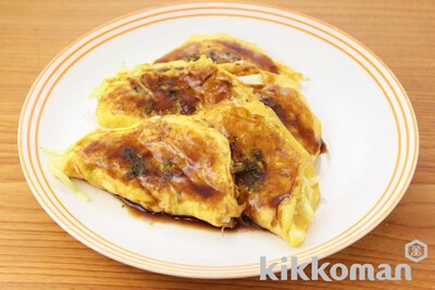 写真:お好み焼き風オムレツ