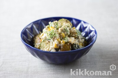 写真:アボカドと焼き野菜の白和え