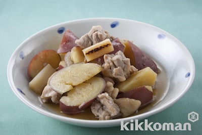 写真:さつまいもと鶏肉のうま煮