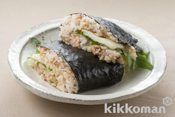 おにぎりサンドのレシピ つくり方 キッコーマン ホームクッキング