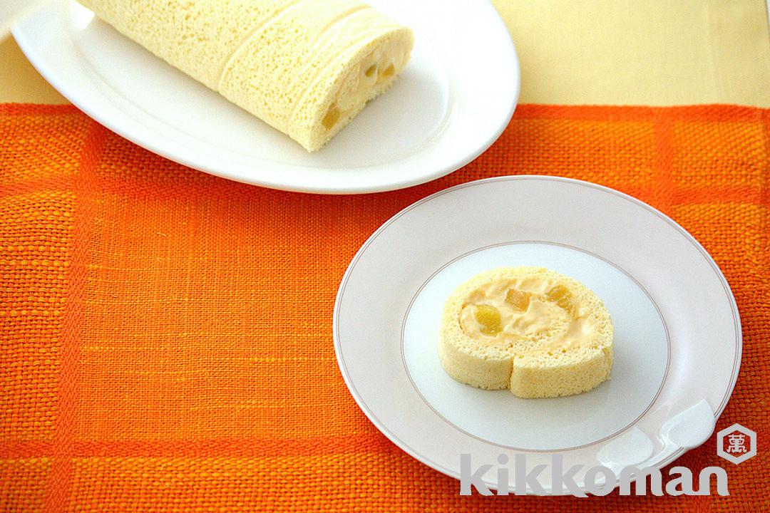写真：豆乳レモンクリームのロールケーキ