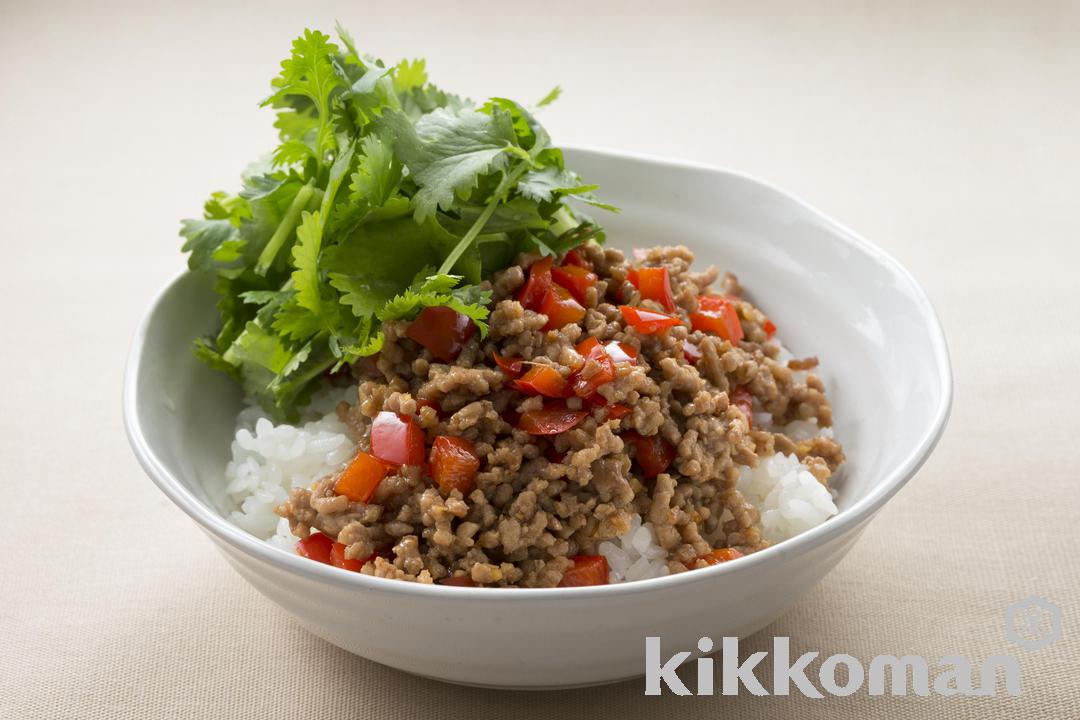 Photo: Cilantro and Ground Meat Rice Bowl
