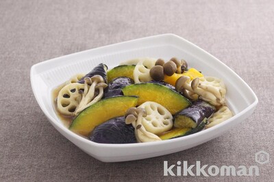 写真:秋野菜の揚げびたし