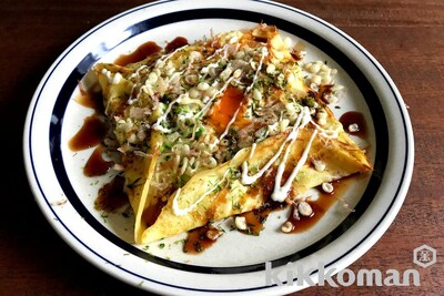 写真:お好み焼き風ガレット