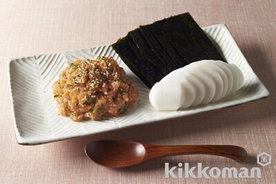 写真:サーモンの極みつゆタルタル 季節の野菜を添えて(賛否両論 笠原氏)