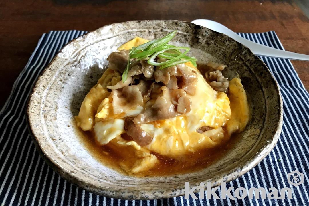 豚ばらのだし天津飯のレシピ つくり方 キッコーマン ホームクッキング