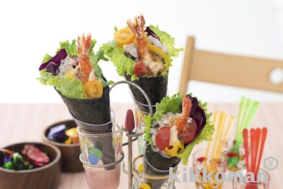 写真:エビフライ手巻き(TEMAKI)