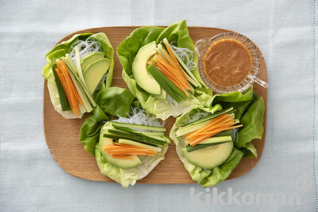 Photo: Vegetable Lettuce Wraps with Cellophane Noodles