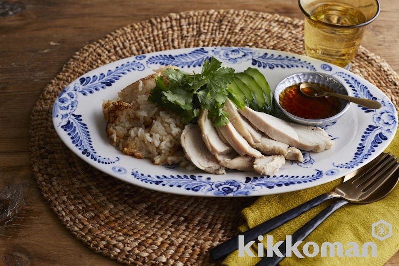 下味冷凍でしっとり!シンガポールチキンライス
