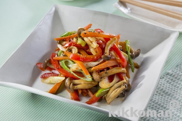 野菜ときのこの彩りきんぴらのレシピ つくり方 キッコーマン ホームクッキング