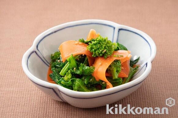 菜の花のごま和えのレシピ つくり方 キッコーマン ホームクッキング