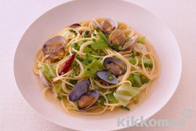 写真:あさりとキャベツのパスタ