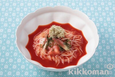写真:和食トマトそうめん(賛否両論 笠原氏)