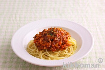 ミートソーススパゲッティのレシピ つくり方 キッコーマン ホームクッキング ミートソーススパゲッティのレシピ つくり方 キッコーマン ホームクッキング