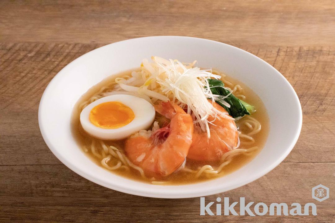 海老だしラーメンのレシピ つくり方 キッコーマン ホームクッキング