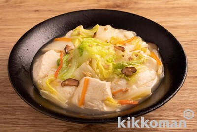 写真:レンジでつくる 鶏だし豆腐