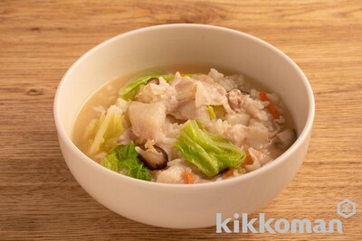 写真:レンジでつくる 肉入り塩クッパ