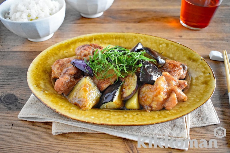 フライパンで10分!なすと鶏肉の香味炒め