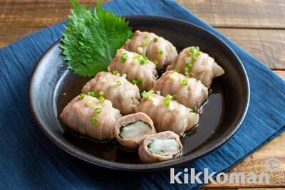 写真:餅の肉巻き