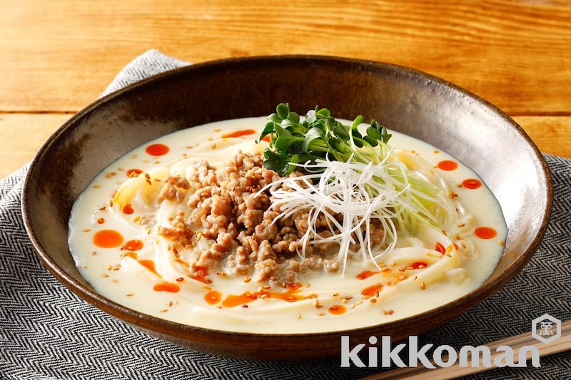 ピリッと辛い!冷やし豆乳担々うどん