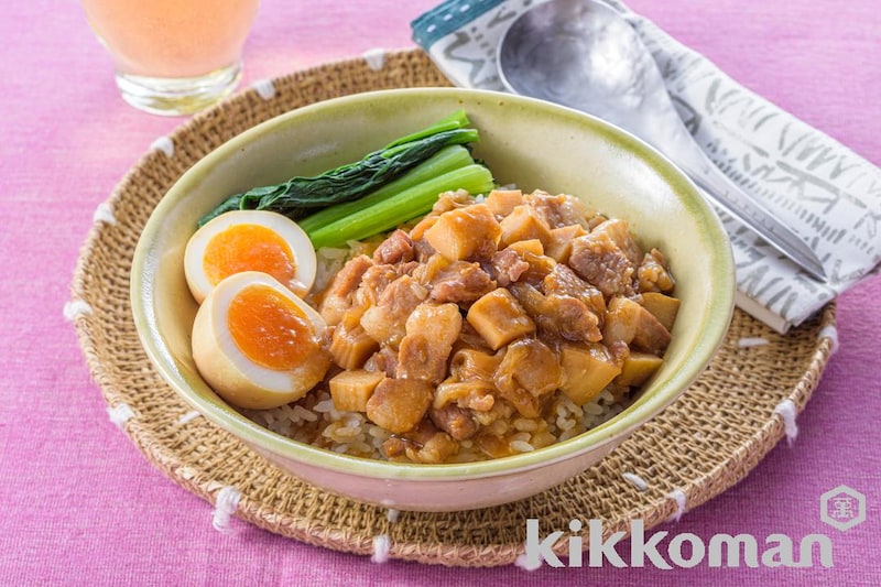 豚バラ肉で!ルーローハン風