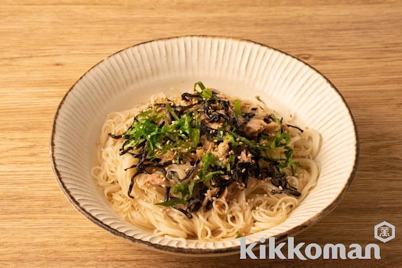 ツナと塩昆布の混ぜそうめんのレシピ つくり方 キッコーマン ホームクッキング ツナと塩昆布の混ぜそうめんのレシピ つくり方 キッコーマン ホームクッキング