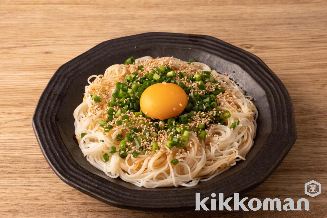 ピリ辛油そば風そうめんのレシピ つくり方 キッコーマン ホームクッキング