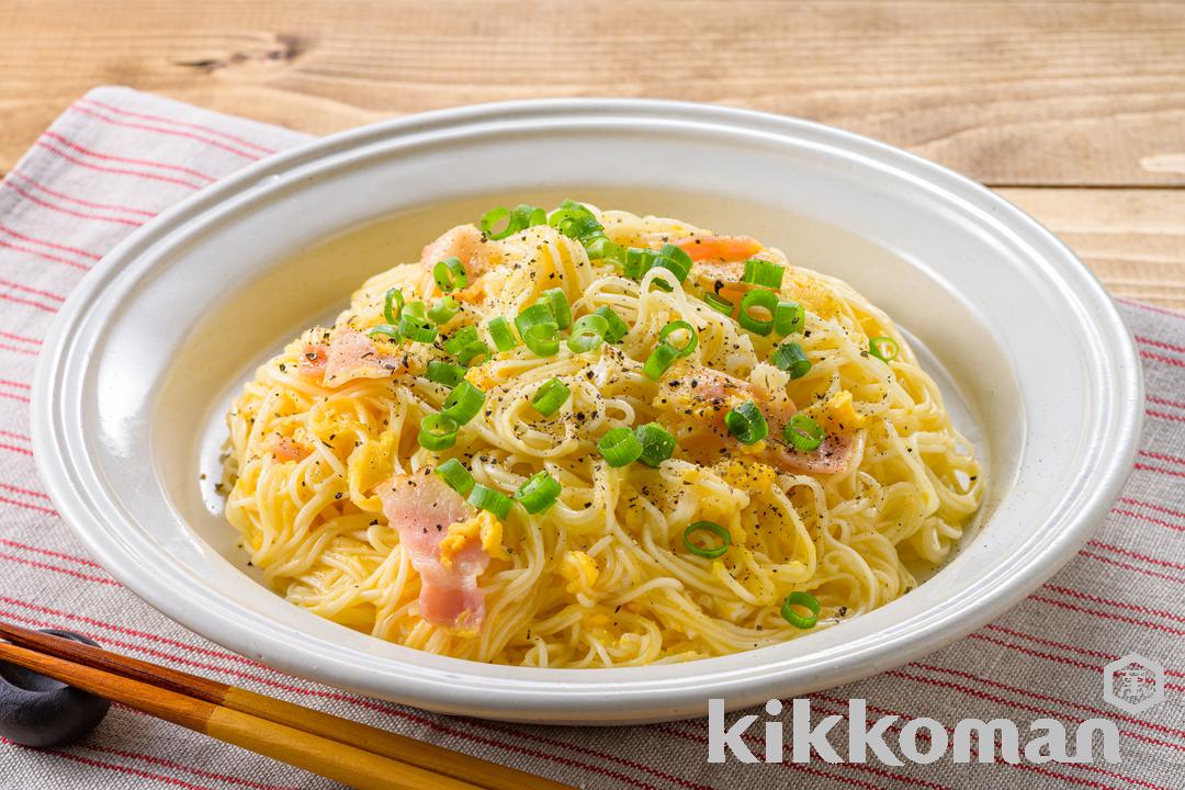 にんにくガッツリ 和風ペペロンそうめんのレシピ つくり方 キッコーマン ホームクッキング