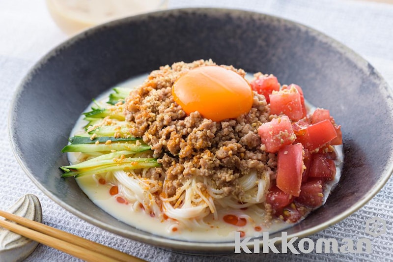焼肉のたれで!冷やし担々麺風そうめん