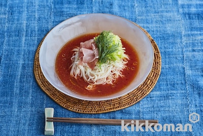 写真:生ハムサラダそうめん(栗原心平さん)