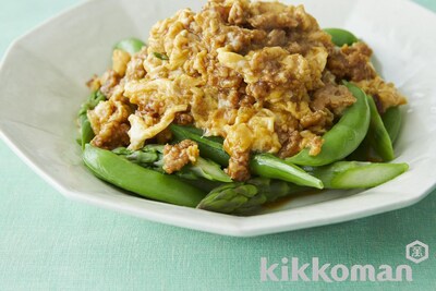 写真:春野菜の卵そぼろあんかけ