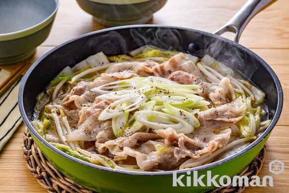豚バラ白菜の即ウマおかず鍋のレシピ つくり方 キッコーマン ホームクッキング