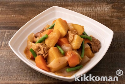 写真:すき焼のたれ1本で!簡単味しみ肉じゃが