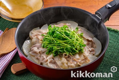 写真:豚バラ大根の白だしおかず鍋