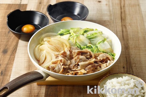 香ばし豚とたまねぎ白菜のおかず鍋のレシピ つくり方 キッコーマン ホームクッキング