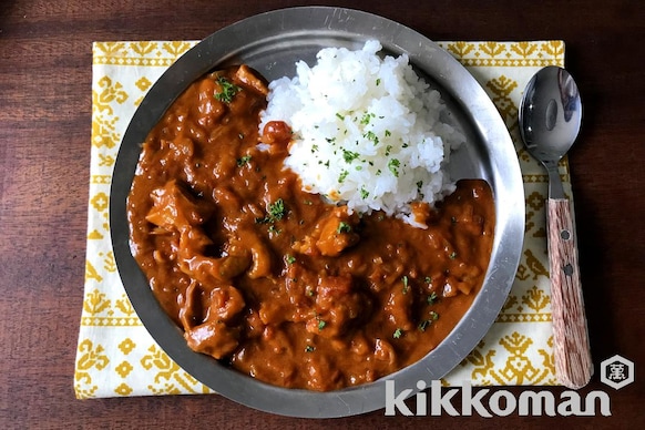 電子レンジで簡単 バターチキンカレー 山本ゆりさん のレシピ つくり方 キッコーマン ホームクッキング