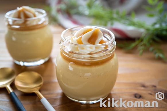 フライパンで作る濃厚キャラメルプリンのレシピ つくり方 キッコーマン ホームクッキング