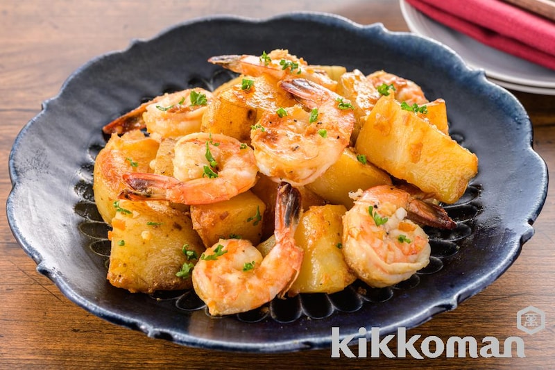 ガーリックシュリンプ【えび・じゃがいもの簡単素材で】