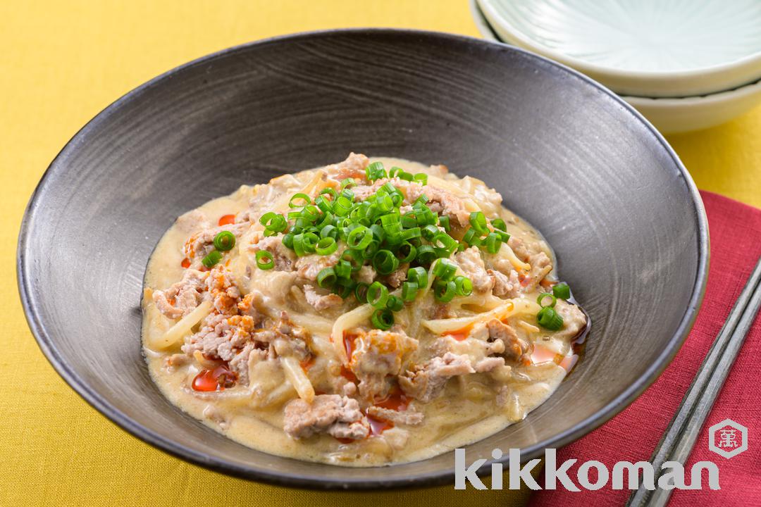 もやしとひき肉の担々炒めのレシピ つくり方 キッコーマン ホームクッキング