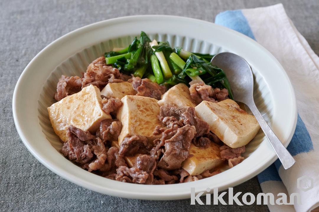 焼肉のたれで！　ガツンと肉豆腐